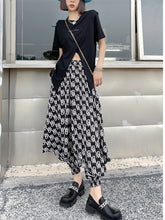 Lightweight Elastic High Waiste Wide Leg Printed Casual Pants