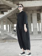 Women Round Neck Solid Color One Piece Casual Pants