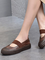 Women Elastic Round Toe Low Top Casual Shoes