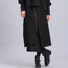 Women High Waist Irregular Casual Skirt