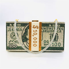 Personalized Dollar-Shaped Clutch Bag