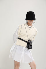 Women Casual Stitching Shirt Dress