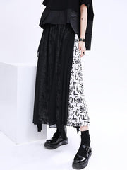 Loose Split-Joint Cropped False-Two Culotte