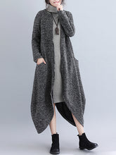 Women Irregular Round Neck Casual Dress