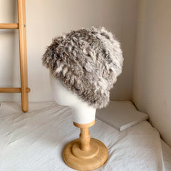 Vintage Leopard Print Plush Hat