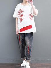 Vintage Casual Harem Jean Pants