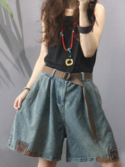 Loose Wide-Leg Comfortable Jean Shorts