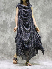 Two Pieces Artistic Retro Irregular Dress