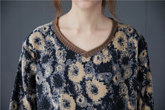 Women Retro Casual Loose Dress