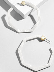 Leopard Geometry Acrylic Eardrop