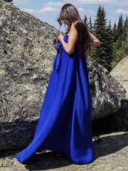 Soild Stylish Loose Maxi Dress