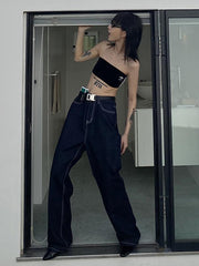 Casual Straight Leg Jean Pants