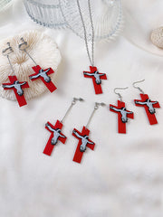 Red Cross Horror Earrings