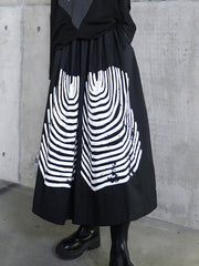 Women Printed Casual Loose Skirt