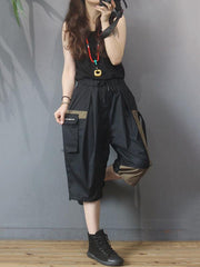 Fashion Drawstring Elasticity Waist Pants Bottoms