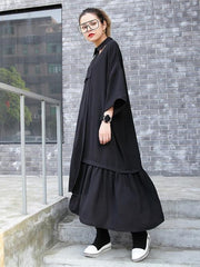 Cropped Solid Hollow Split-joint Midi Dresses