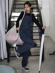 Retro Casual Jean Jumpsuits