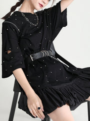 Strapless Half Sleeves Round Neck T-Shirt