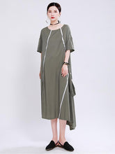 Fashion Elasticity Irregularity Split-Joint Dress