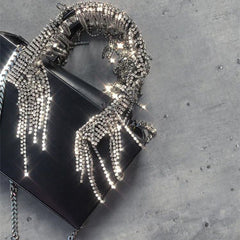 All-Match Tassel Rhinestone Handbag