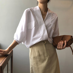 Loose Casual Half Sleeve Shirt