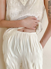 Women All Match High Waist Casual Pants