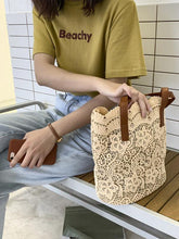 Solid Color Laced Bucket Bag