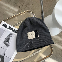 Women Printed Casual Hedging Pile Hat