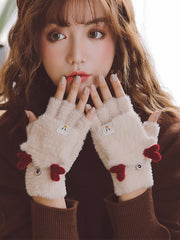 Elk Horn Plush Gloves