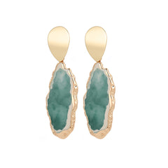 Personality Irregular Jade Aesthetic Earrings