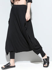 Black Loose Harem Pants