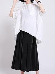 Japanese Loose Fitting Thin Solid Color T-Shirt