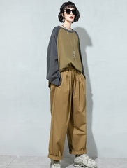 Casual Plus Size Women's Wide-Leg Pants