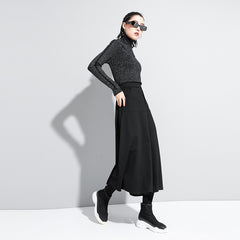 Women Loose Street Padded Wide Leg Pants