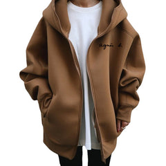 Personalized Hooded Zipper Cardigan Coat