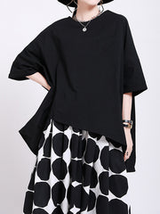 Japanese Loose Fitting Thin Solid Color T-Shirt