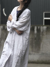 White Loose Long Outwear