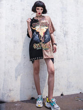 Hip-hop Printed Mini Dress