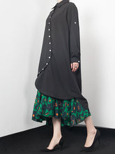 Women Solid Color Personalized Hem Asymmetric Dress