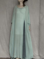 Elegant Soft Casual Long Dress