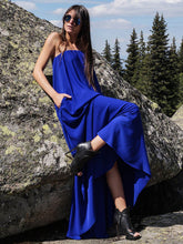 Soild Stylish Loose Maxi Dress