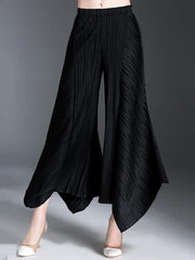 Irregularity Wrinkle Designed Pants