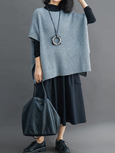 Loose Solid Color Sweater Top