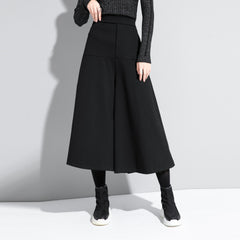 Women Loose Street Padded Wide Leg Pants