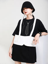 Two Pieces Printed Irregular Dress