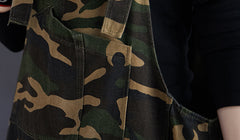 Camouflage Bloomer Casual Jumpsuit