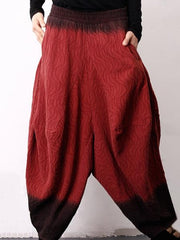 Loose Vintage Bloomers Ramie Cotton Linen Pants