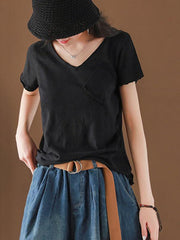 Simple Pure Color T-shirt