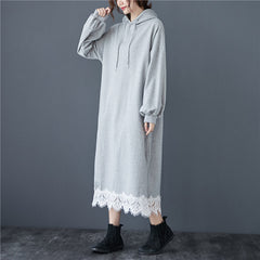 Women Loose Stitching Casual Dress