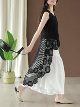 Hollow Out Cropped Long Vest